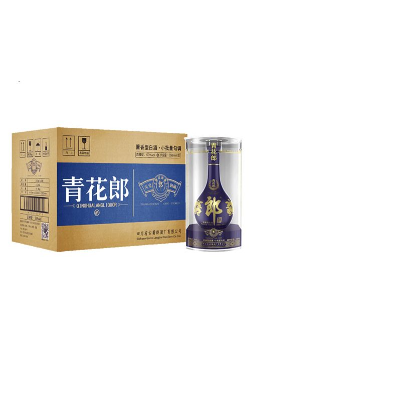 LANGJIU 郎酒 青花郎 53度酱香型白酒 558ml*6 整箱装加量 6279元