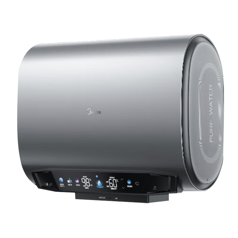 预售、PLUS会员：Midea 美的 电热水器 玲珑超薄双胆扁桶 3300W变频 镁棒免换一
