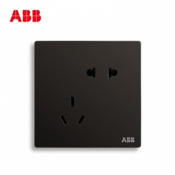 ABB 轩致 AF205-885 错位五孔插座 星空黑色 *10件 