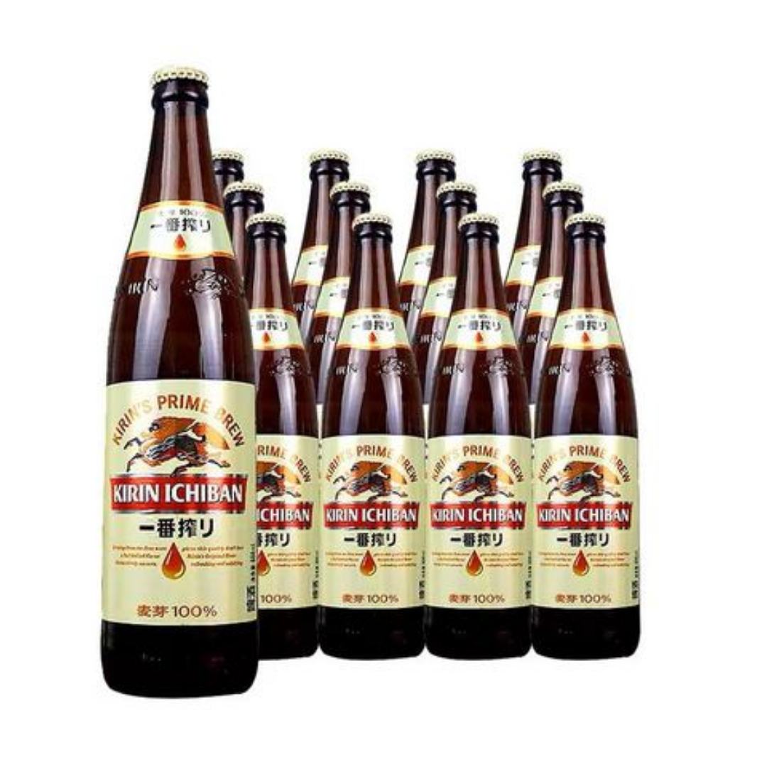 PLUS会员:麒麟啤酒（Kirin） 一番榨啤酒 600mL 12瓶 80.05元（需领券、需凑单）