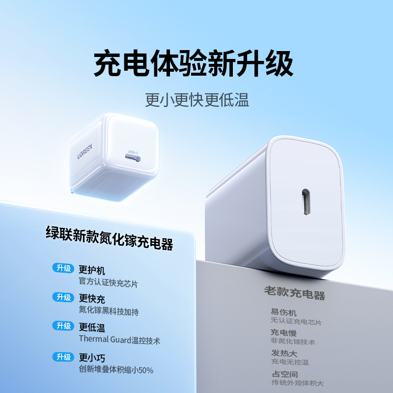 绿联 【iPhone17专属】绿联30W适用苹果17充电器45W充电头iPhone17promax快充插头16p