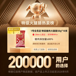 1号会员店 原料肉只有猪肉 猪肉火腿肠 袋装 16.6元 - 86线报 1号会员店 原料肉只有猪肉 猪肉火腿肠 袋装 16.6元 - 86线报