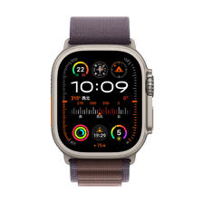 Apple 苹果 Watch Ultra2 智能手表 GPS+蜂窝版 49mm 钛金属 靛蓝色 高山回环表带 中