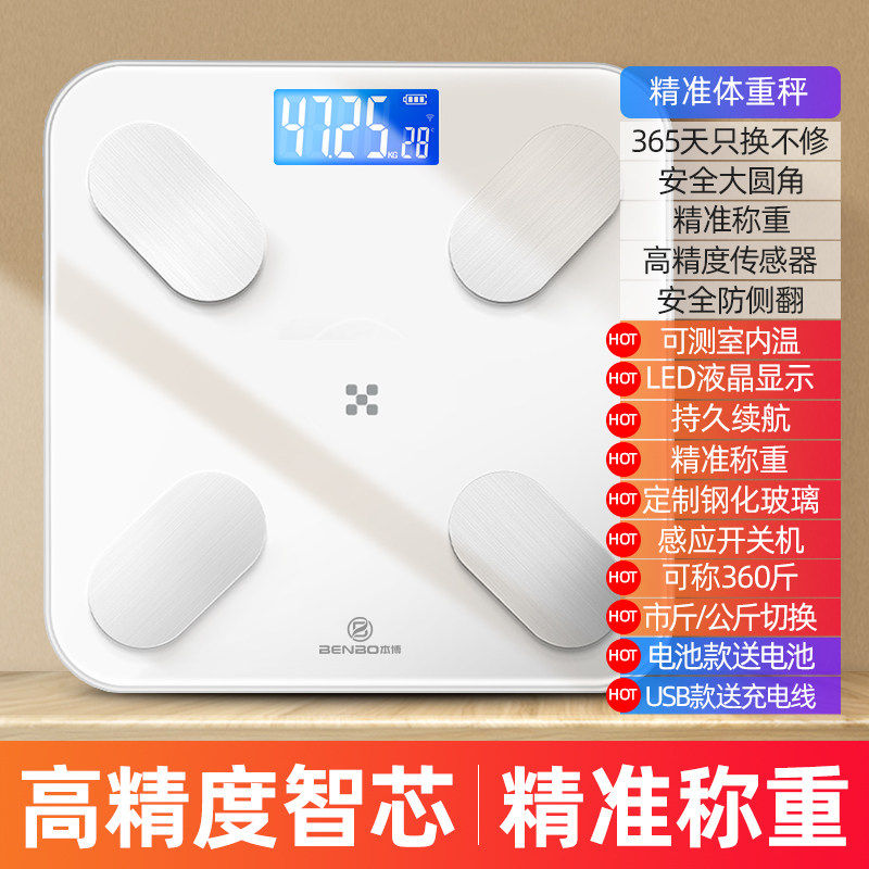 移动端：BENBO 德国本博体重秤家用精准减肥专用电子称体脂智能人体称重2026