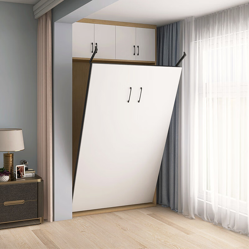 五一放价、家装季：YUNSI 韵思 隐形床折叠床柜（不含床箱和床垫） 0.9*2米 77