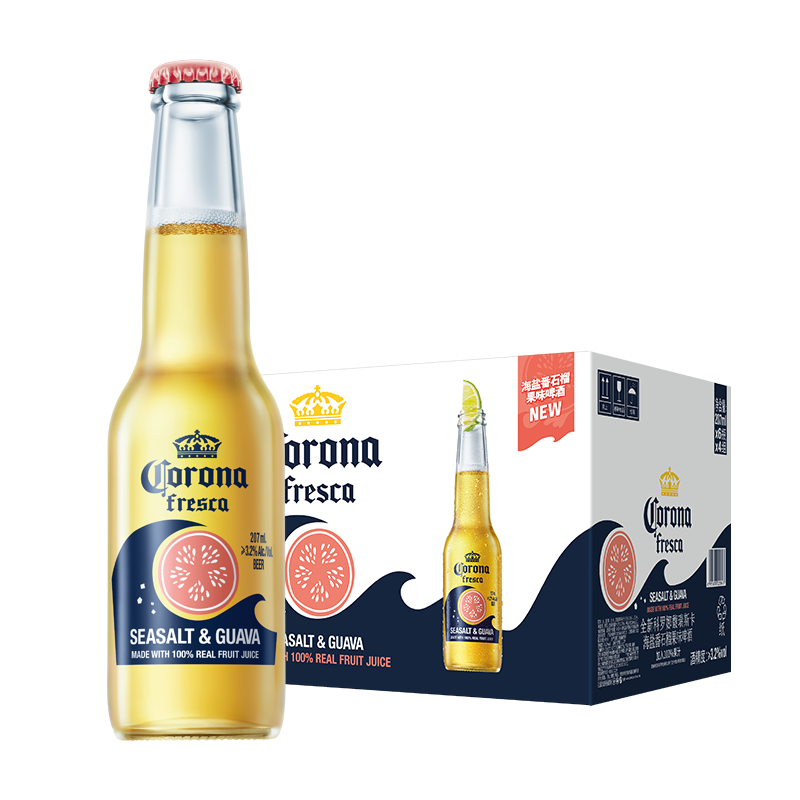 科罗娜（CORONA）海盐番石榴果啤啤酒 207ml*24瓶 116.72元包邮