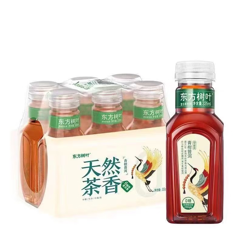 需试用：农夫山泉 东方树叶 茶饮料 335ml*6瓶 青柑普洱 14.9元