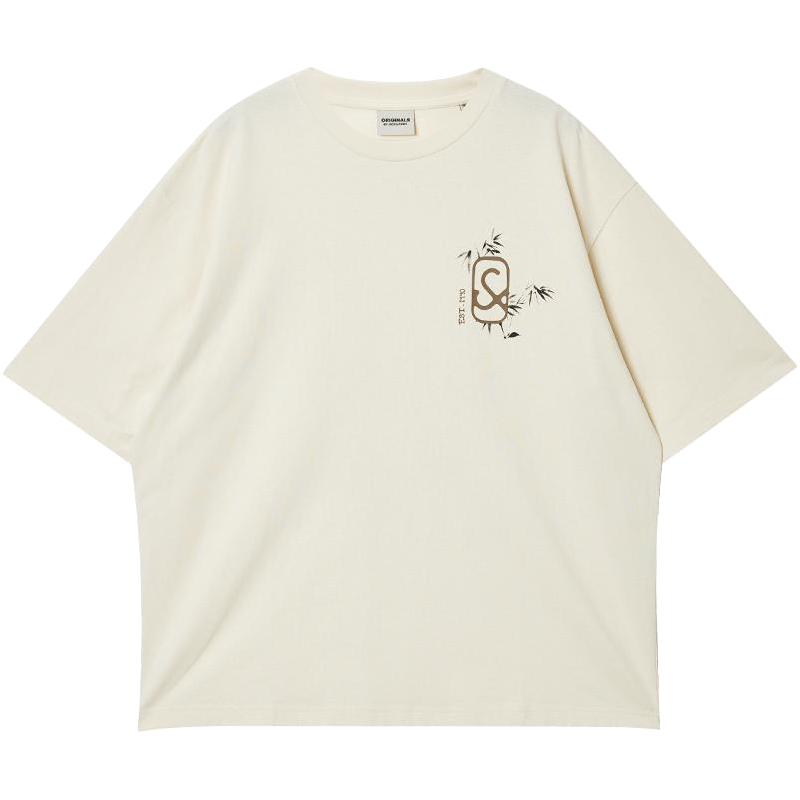 杰克琼斯 男装25年夏季宽松打底衫水墨熊猫短袖刺绣 234元