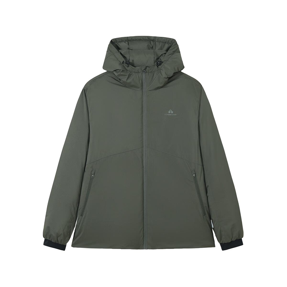 Pioneer Camp 3M新雪丽棉服男冬季轻薄连帽棉衣男士保暖夹棉防水夹克外套 369元