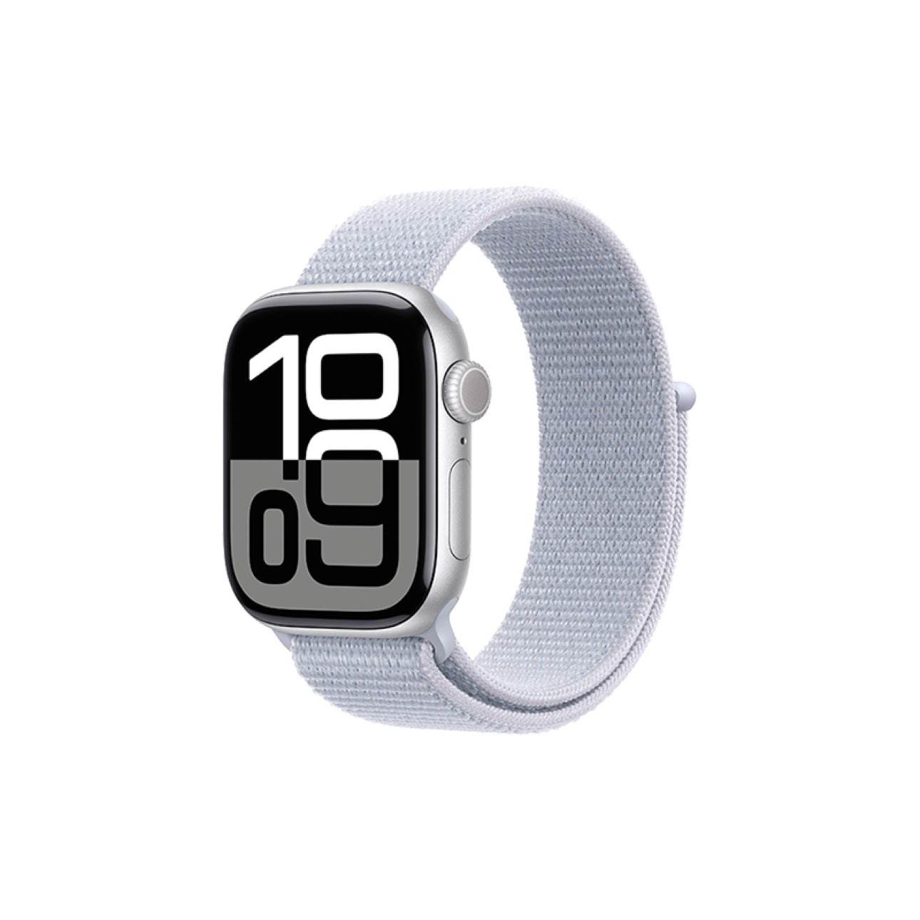 PLUS会员：Apple 苹果 Watch Series 10 GPS款 智能手表 42mm 银色铝金属表壳 青云色