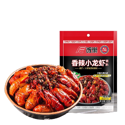 饭巢 小龙虾调料香辣味 200g 9.8元包邮（需用券）
