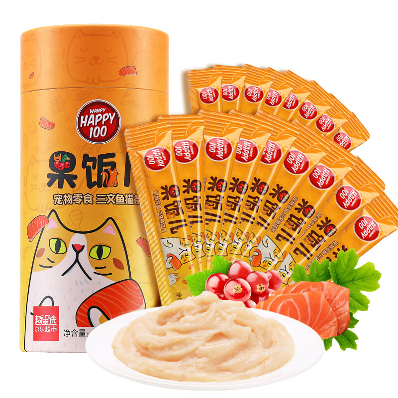 Wanpy 顽皮 果饭儿猫条 360g(12g*30) 三文鱼味 26.37元