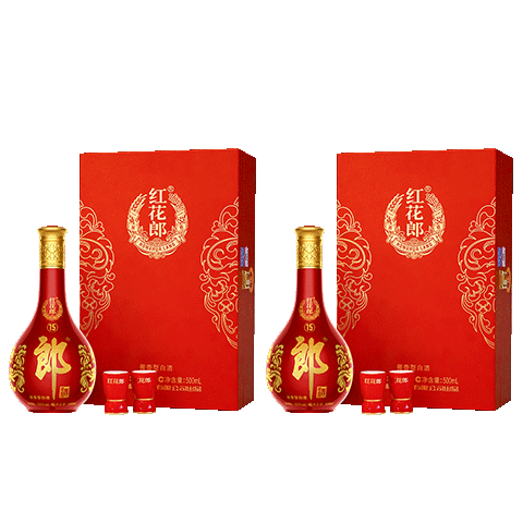 郎酒 红十五 53°酱香型白酒 500mL×2