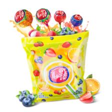 亲子价、plus会员、需首购:真知棒什锦水果味棒棒糖约20支190g袋装 糖果零食