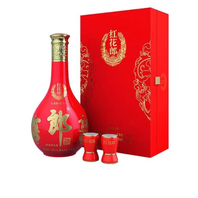 郎酒 红花郎 红花郎15 53%vol 酱香型白酒 500ml 礼盒装 368元(需用券)