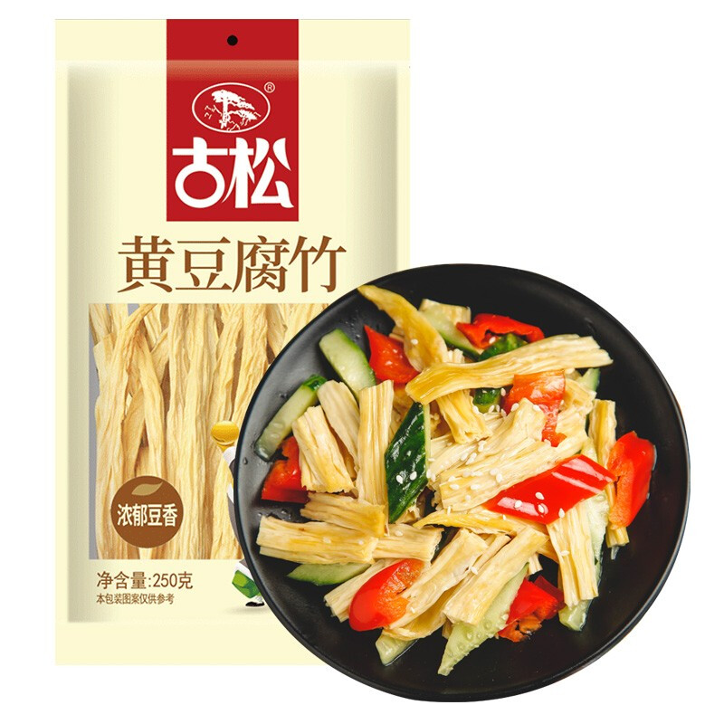 Gusong 古松食品 黄豆腐竹 250g 6.26元（需用券）