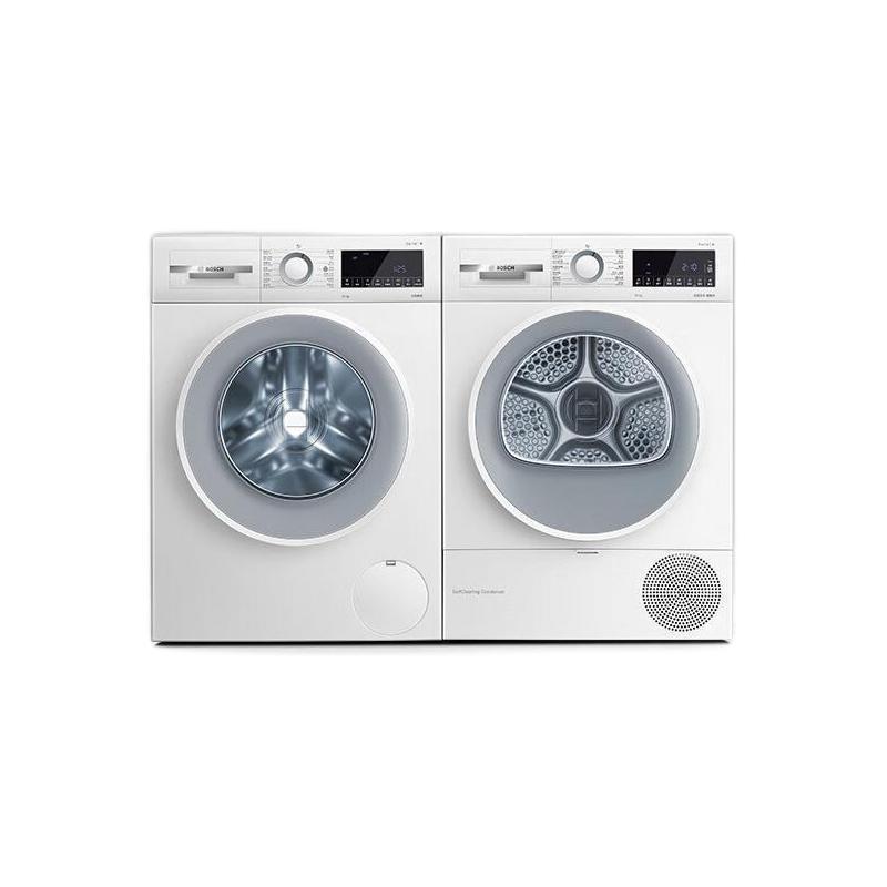 19:30截止：BOSCH 博世 云朵白系列 WGA152000W+WQA254D00W 热泵洗烘套装 白色 8699元