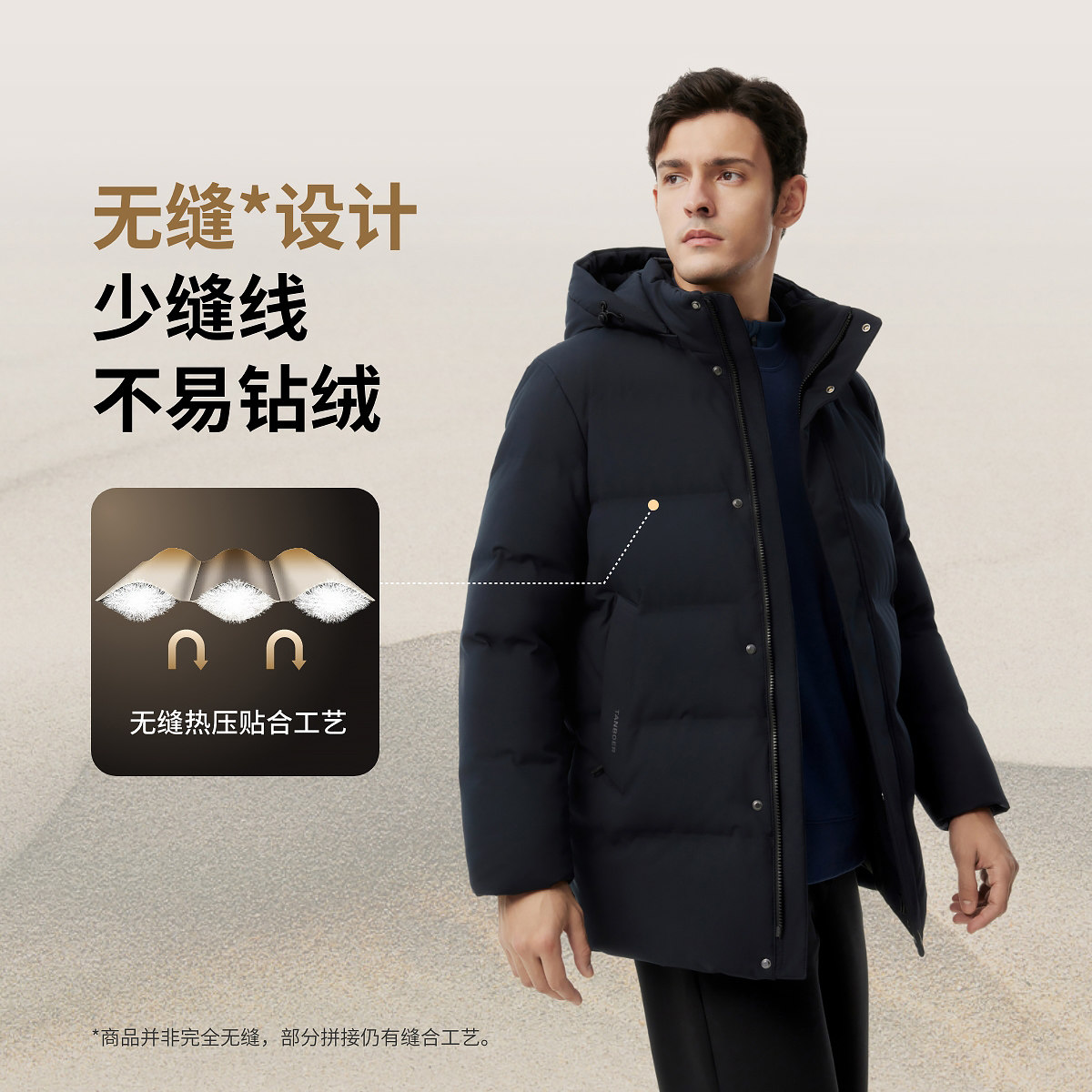 坦博尔 中老年加厚保暖羽绒服外套 387.2元（需用券）