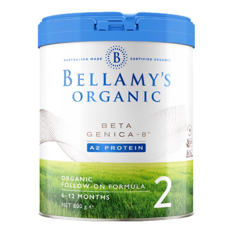 贝拉米 A2系列 白金版 有机较大婴儿奶粉 澳版 2段 800g 269元（需用券）