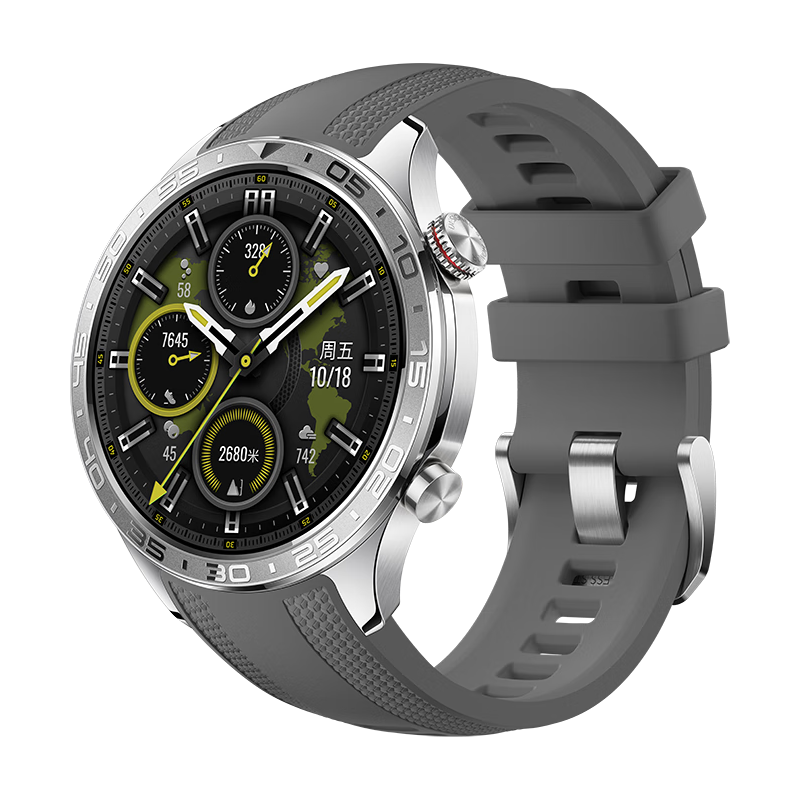 荣耀 5 Pro 智能手表 46.3mm 蓝牙版 灰色氟橡胶表带 1419元（需用券）