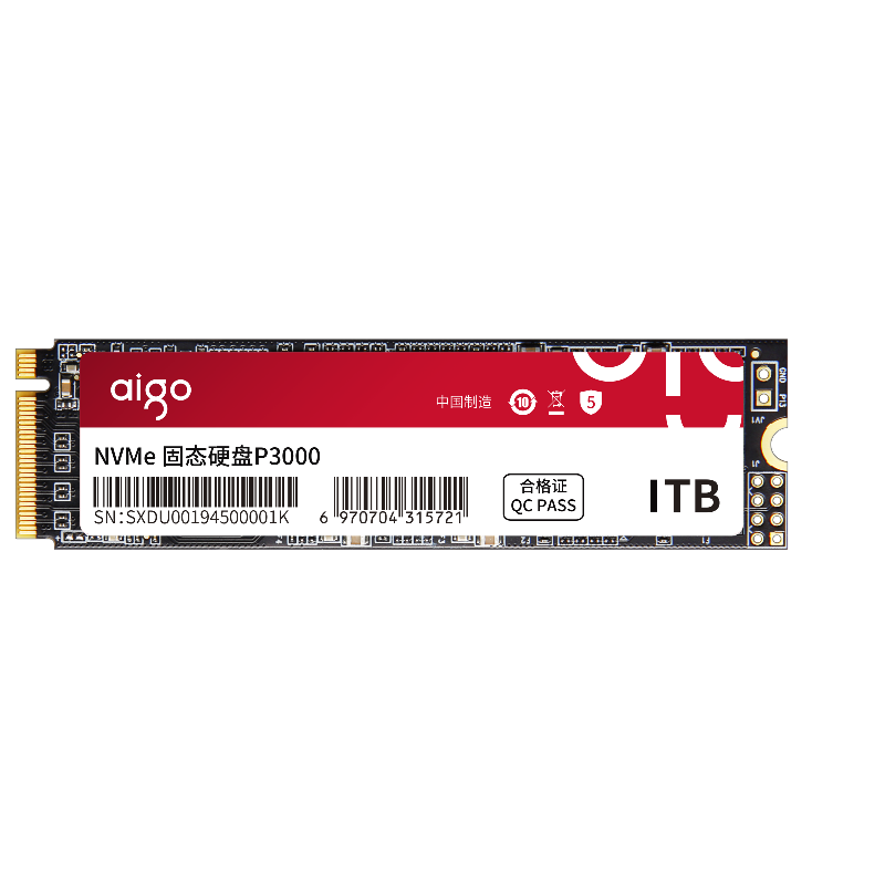 双11狂欢、plus会员：aigo 爱国者 512GB SSD固态硬盘 M.2接口 联芸主控TLC颗粒 P300