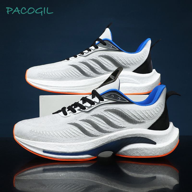 Pacogil 帕克吉尔2024春时尚软底休闲鞋气垫百搭运动鞋跑步鞋情侣滑板鞋 128.9