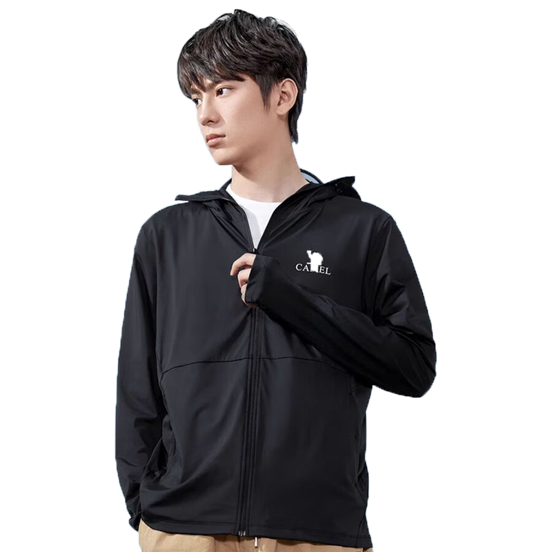 CAMEL 骆驼 新款防晒衣UPF50+ 防晒服 A14BAEO088,幻影黑,男 XL 134.7元 包邮(仅限今日)