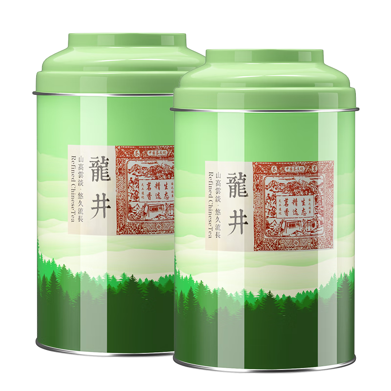 花小茵 西湖龙井 明前龙井茶 绿茶 罐装00g 29元（需买2件，需用券）