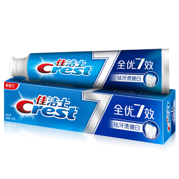 Crest 佳洁士 全优7效含氟牙膏7效合1清新口气 牙釉质+健白+茶360g 26.9元（需用