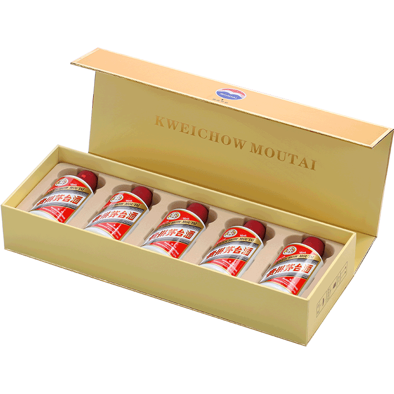 MOUTAI 茅台 贵州茅台飞天53度酱香型白酒小金条50ml*5瓶礼盒官方 969元（需用