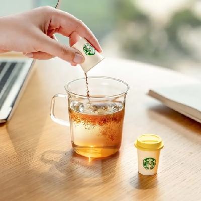 星巴克（Starbucks） 随星杯2.0 冻干黑咖啡炭烤杏仁 【18杯】柑橘风味 79.10元