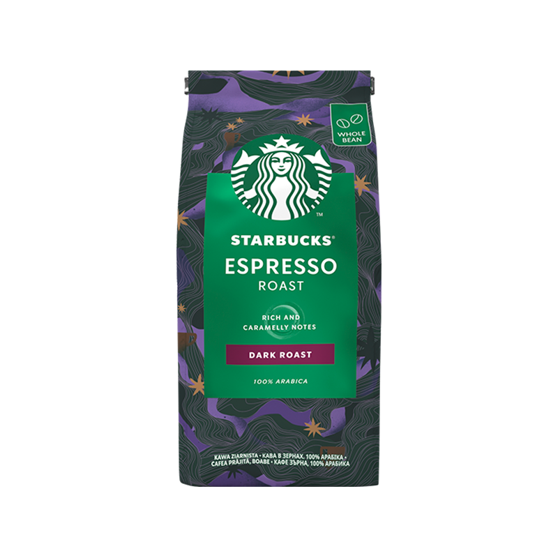 plus会员、需首购:星巴克（Starbucks）进口黑咖啡 浓缩烘焙咖啡豆200g 44.3元包