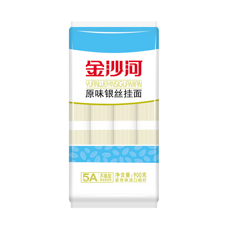 移动端：金沙河 银丝挂面 原味 9.5元（淘金币可抵0.86元起）
