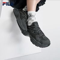 FILA 蕨草鞋FERN男女鞋运动鞋户外老爹鞋夏季休闲鞋黑色鞋子 ￥478