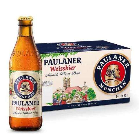 Paulaner 保拉纳 小麦白啤酒 330ml 24瓶 108.9元