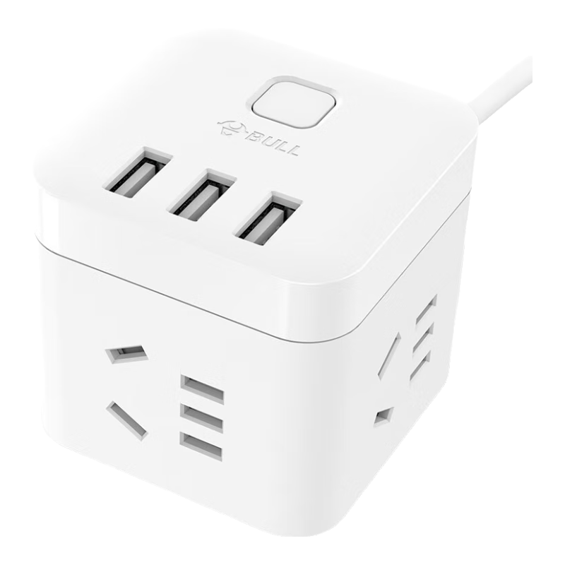 PLUS会员：BULL 公牛 魔方智能USB插座 插线板/插排/排插/接线板/拖线板 GN-U303U 