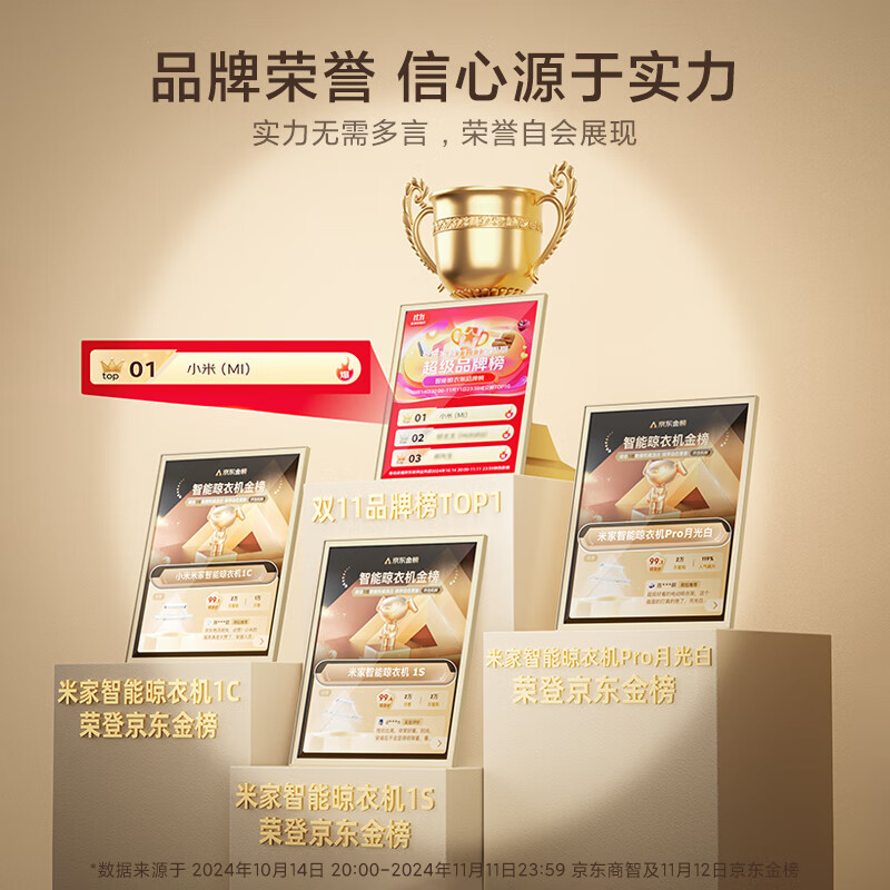 米家 B503CN 1S 智能晾衣机 2.2m 572.11元 - 清风线报