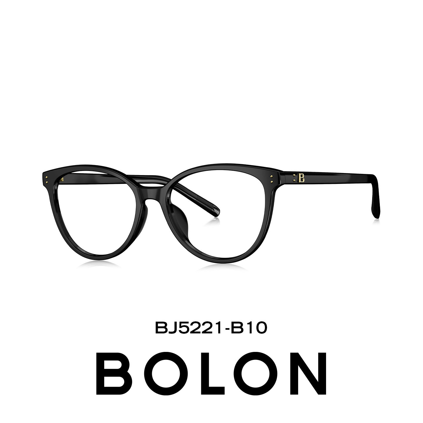 暴龙 BJ5221 猫眼黑框近视眼镜（可定制度数+赠折叠套镜） 431元