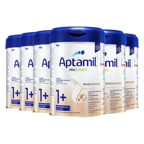 Aptamil 爱他美 白金德文版 婴儿配方奶粉 1+段 800g*6罐 1076.36元（需用券）