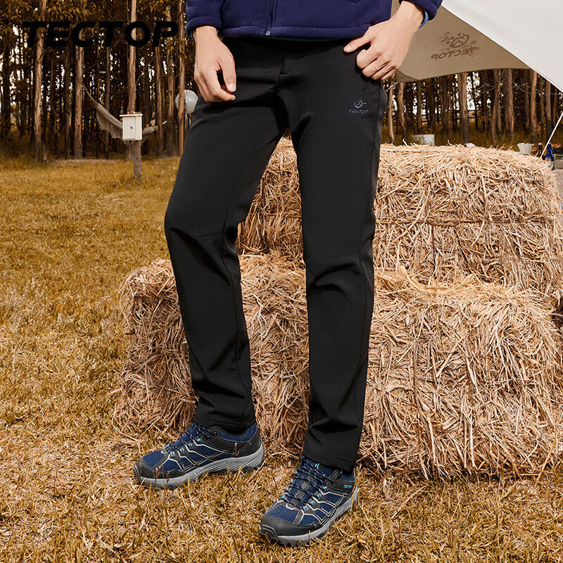 探拓 男子软壳裤 PW7609 黑色 XXXL 89元