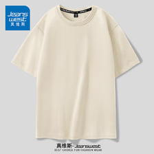 JEANSWEST 真维斯 男士纯棉短袖T恤（任选4件） 21.86元（需用券）