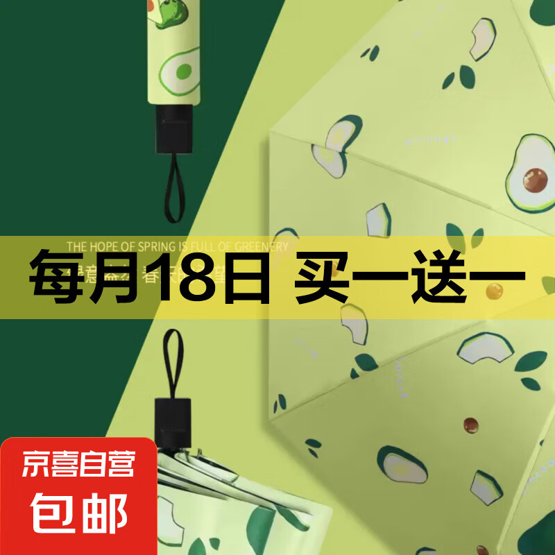 再降价、微信小程序：牛油果-黑胶防晒手动反向收伞 8骨*4件 14.8元（合3.7元