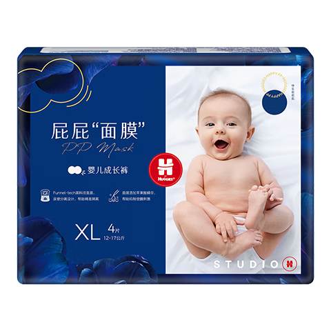 HUGGIES 好奇 屁屁“面膜”系列 拉拉裤 XL4片 5.9元（需换购）