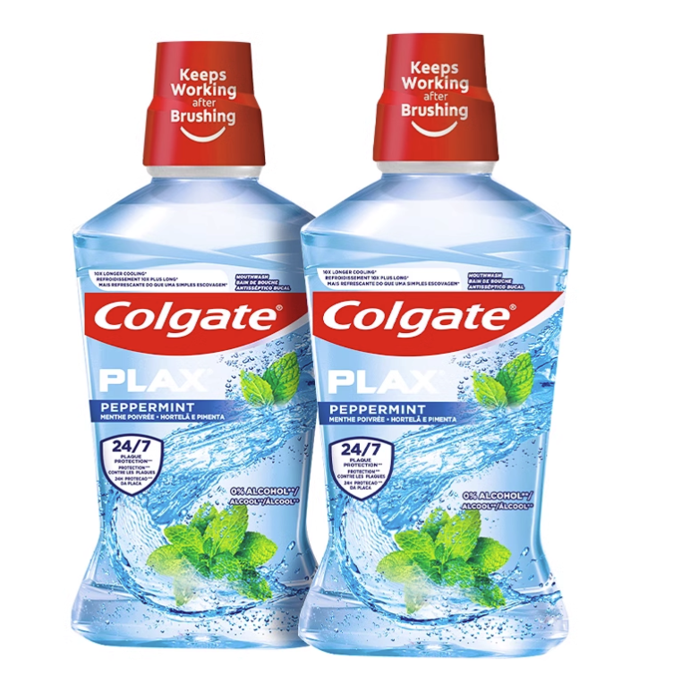 88VIP：Colgate 高露洁 酷爽薄荷漱口水2瓶 37.91元