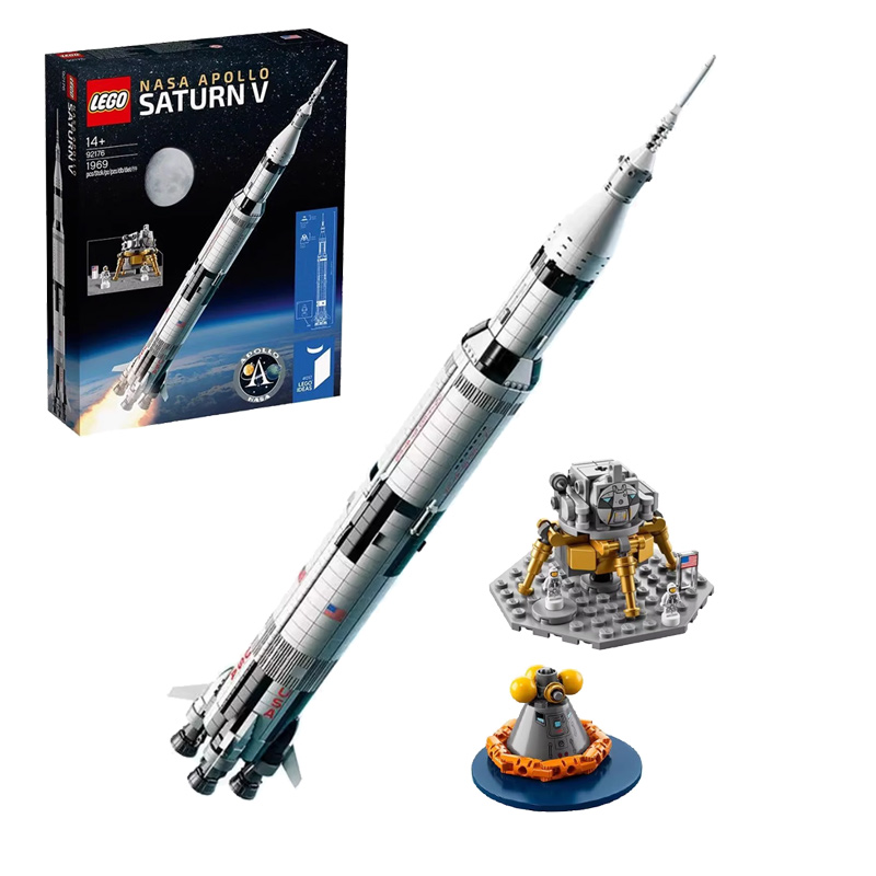 LEGO 乐高 航天航空92176阿波罗运载火箭土星五号飞船拼装积木 924.77元