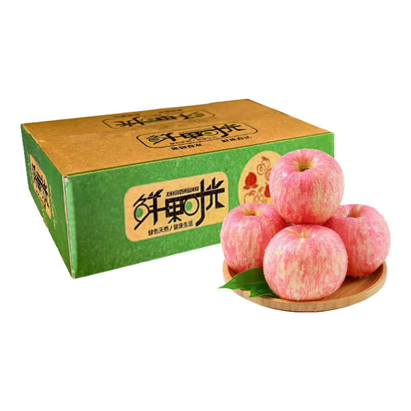趣鲜语 烟台红富士苹果 净重5斤礼盒装 39.58元（合13.19元/件）