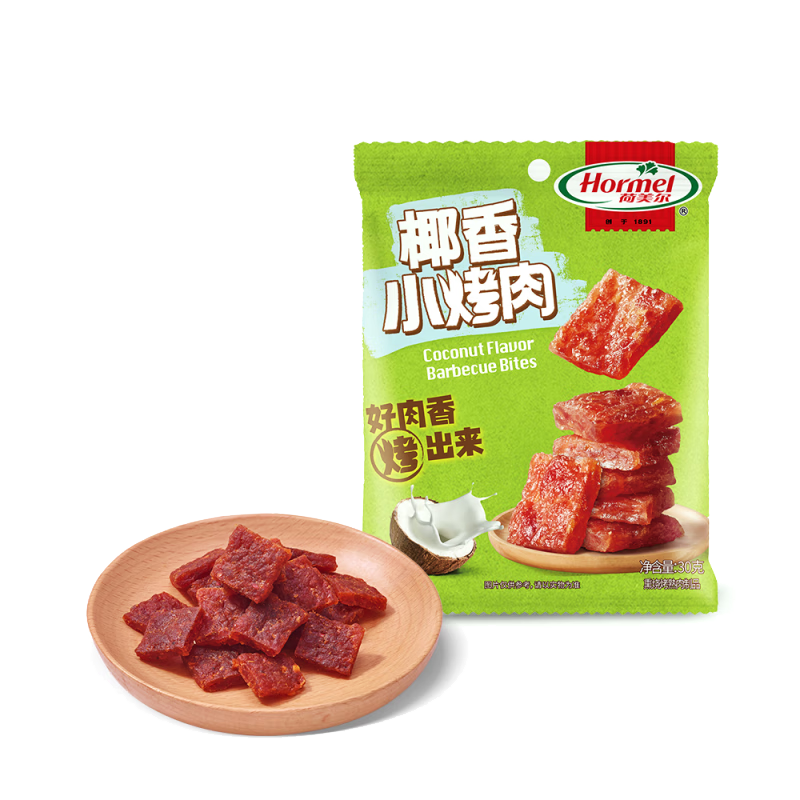 荷美尔（Hormel）小烤肉干 30g*6包*2件（山姆同款） 59.8元（需领券，合29.9元/