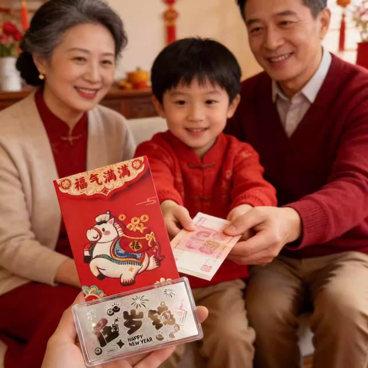 亲蜜语 压岁钱银钞 新年礼物 32181 25.9元（需用券）