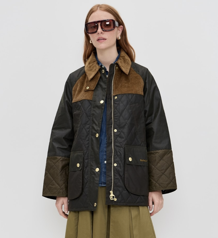 Barbour Imelda Wax 休闲夹克 7折 $441（约3054.01元）