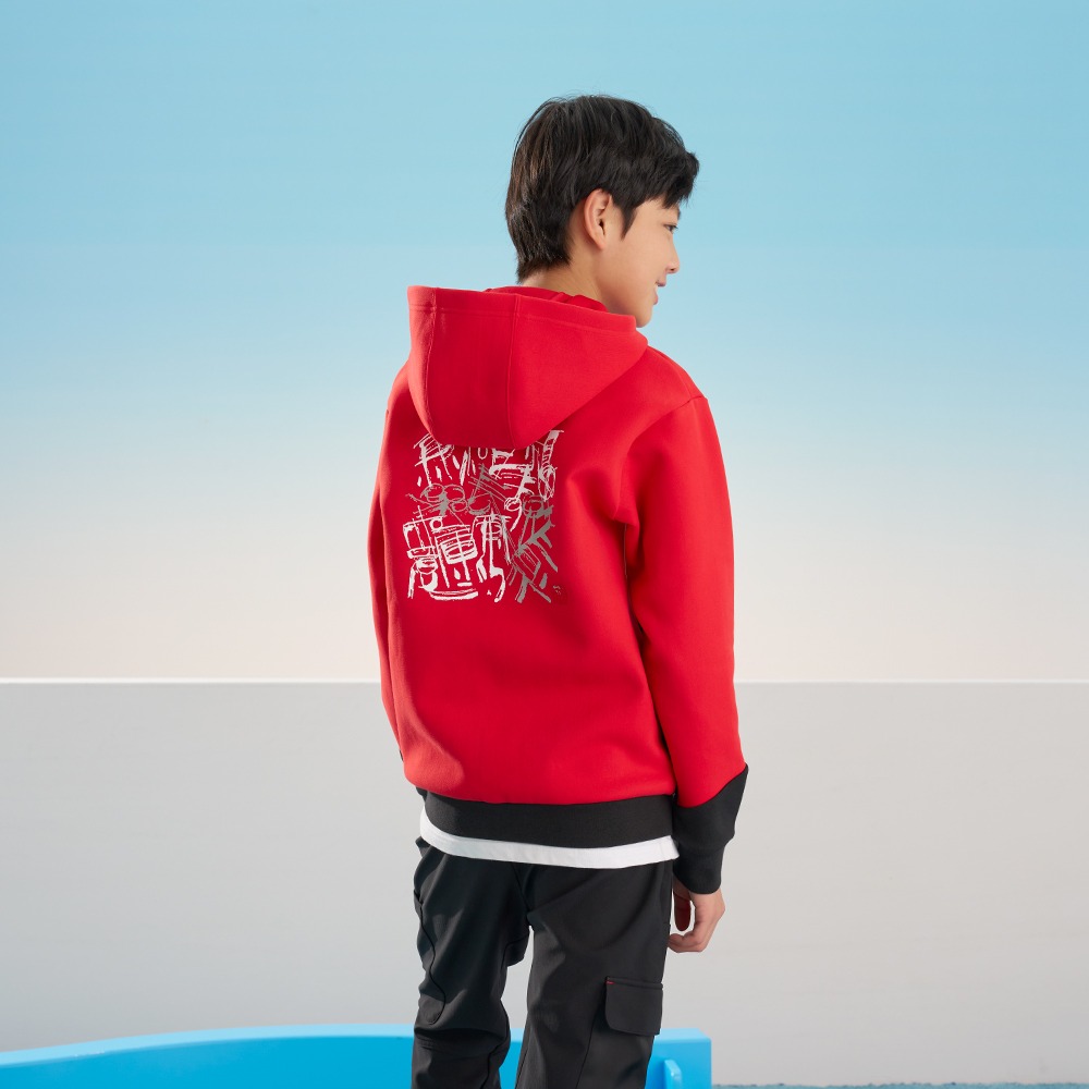 adidas 阿迪达斯 兔年男女儿童秋季新款连帽休闲运动夹克外套 139元（需买3件，共417元）